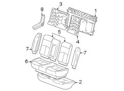 SEATS & TRACKS. REAR SEAT COMPONENTS.