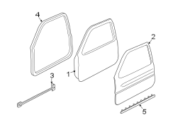 FRONT DOOR. DOOR & COMPONENTS.