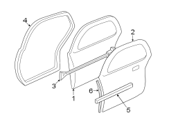 REAR DOOR. DOOR & COMPONENTS.