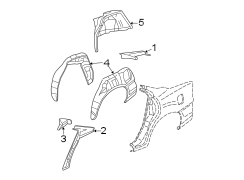 QUARTER PANEL. INNER STRUCTURE.