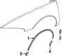 FENDER. EXTERIOR TRIM.
