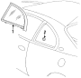 QUARTER PANEL. GLASS.