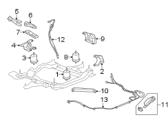 ENGINE / TRANSAXLE. ENGINE & TRANS MOUNTING.