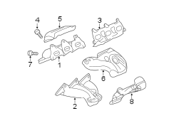 EXHAUST SYSTEM. MANIFOLD.