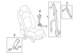 RESTRAINT SYSTEMS. FRONT SEAT BELTS.