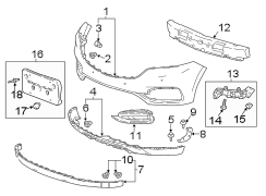 Image of Bumper Guide (Upper). A guide, typically in. image for your Buick Enclave   