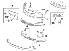 Image of Stone Deflector (Front, Lower) image for your 2024 Buick Enclave    