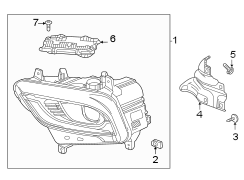 Headlight Bracket (Front, Lower)