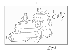 Image of Turn Signal Light Assembly image for your 2019 Buick Enclave    