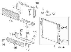 Image of Radiator Support Baffle (Lower) image for your 2018 Buick Enclave    