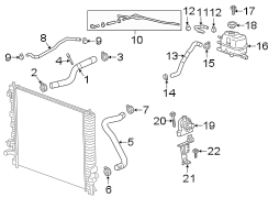 Image of Radiator Hose Clamp (Upper, Lower) image for your 2005 GMC Sierra 2500 HD WT Extended Cab Pickup  