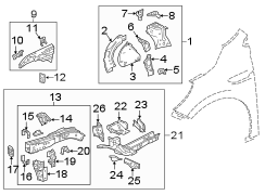 Image of Frame Side Member Reinforcement (Lower) image for your 2011 GMC Sierra 2500 HD 6.6L Duramax V8 DIESEL A/T RWD SLE Standard Cab Pickup 