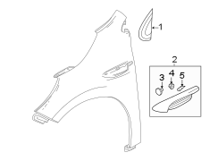 Image of Fender Molding (Upper) image for your 2022 Buick Enclave    