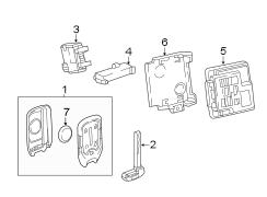 KEYLESS ENTRY COMPONENTS.