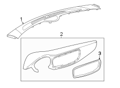 Dashboard Air Vent Trim (Upper)