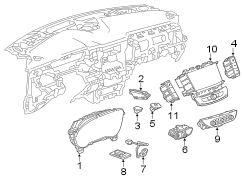 Image of Instrument Cluster image for your 2020 Chevrolet Spark  ACTIV Hatchback 