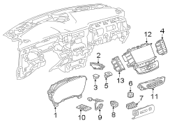 Image of Instrument Cluster image for your 2017 Chevrolet Spark   