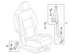 Seat Belt Lap and Shoulder Belt