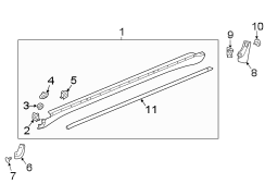 Image of Rocker Panel Guard image for your 2018 Buick Enclave  Essence Sport Utility  