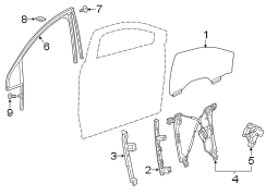 Window Regulator Guide (Front, Rear)