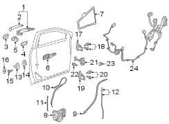 Image of Door Latch Cable image for your Buick Enclave   