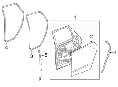 Image of Door Seal image for your 2021 Buick Enclave    