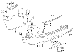 Image of Bumper Cover image for your 2019 Buick Enclave  Preferred Sport Utility  