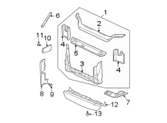 Radiator support.