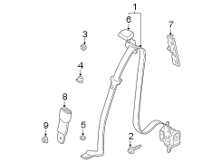 RESTRAINT SYSTEMS. FRONT SEAT BELTS.