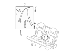 RESTRAINT SYSTEMS. REAR SEAT BELTS.