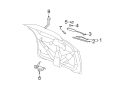 LIFT GATE. WIPER & WASHER COMPONENTS.