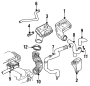 Air cleaner stud plate. Base mount plate. Housing mount plate. (Lower)