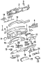 Instrument panel bracket. Reinforcement bracket. 