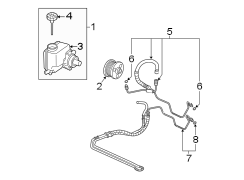 STEERING GEAR & LINKAGE. PUMP & HOSES.