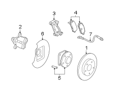 REAR SUSPENSION. BRAKE COMPONENTS.