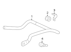 REAR SUSPENSION. STABILIZER BAR & COMPONENTS.