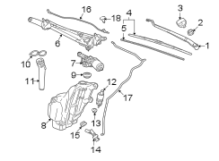 WINDSHIELD. WIPER & WASHER COMPONENTS.