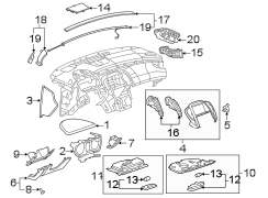 INSTRUMENT PANEL COMPONENTS.