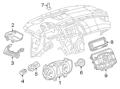 INSTRUMENT PANEL. CLUSTER & SWITCHES.