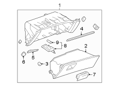 INSTRUMENT PANEL. GLOVE BOX.