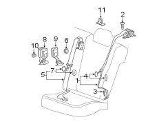 RESTRAINT SYSTEMS. REAR SEAT BELTS.