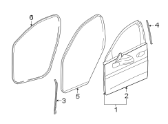 FRONT DOOR. DOOR & COMPONENTS.