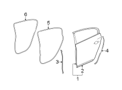 REAR DOOR. DOOR & COMPONENTS.