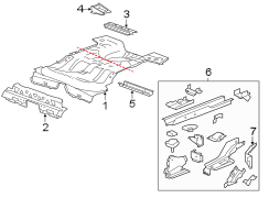 REAR BODY & FLOOR. FLOOR & RAILS.