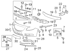 Front bumper & grille. Rear suspension. Bumper & components.