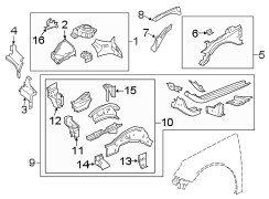 FENDER. STRUCTURAL COMPONENTS & RAILS.