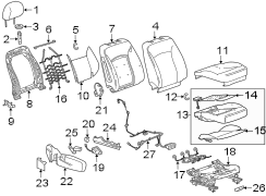 SEATS & TRACKS. PASSENGER SEAT COMPONENTS.