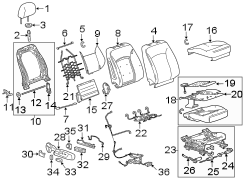 SEATS & TRACKS. PASSENGER SEAT COMPONENTS.