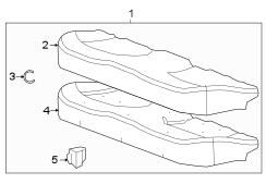 SEATS & TRACKS. REAR SEAT COMPONENTS.