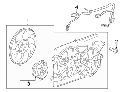 Image of Engine Cooling Fan Motor Wiring Harness image for your Buick